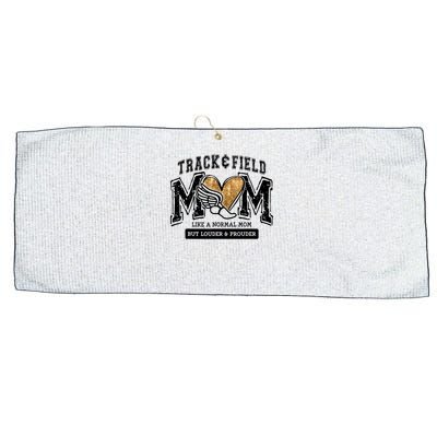 Loud Proud Track Mom Runner Track And Field Mama Large Microfiber Waffle Golf Towel