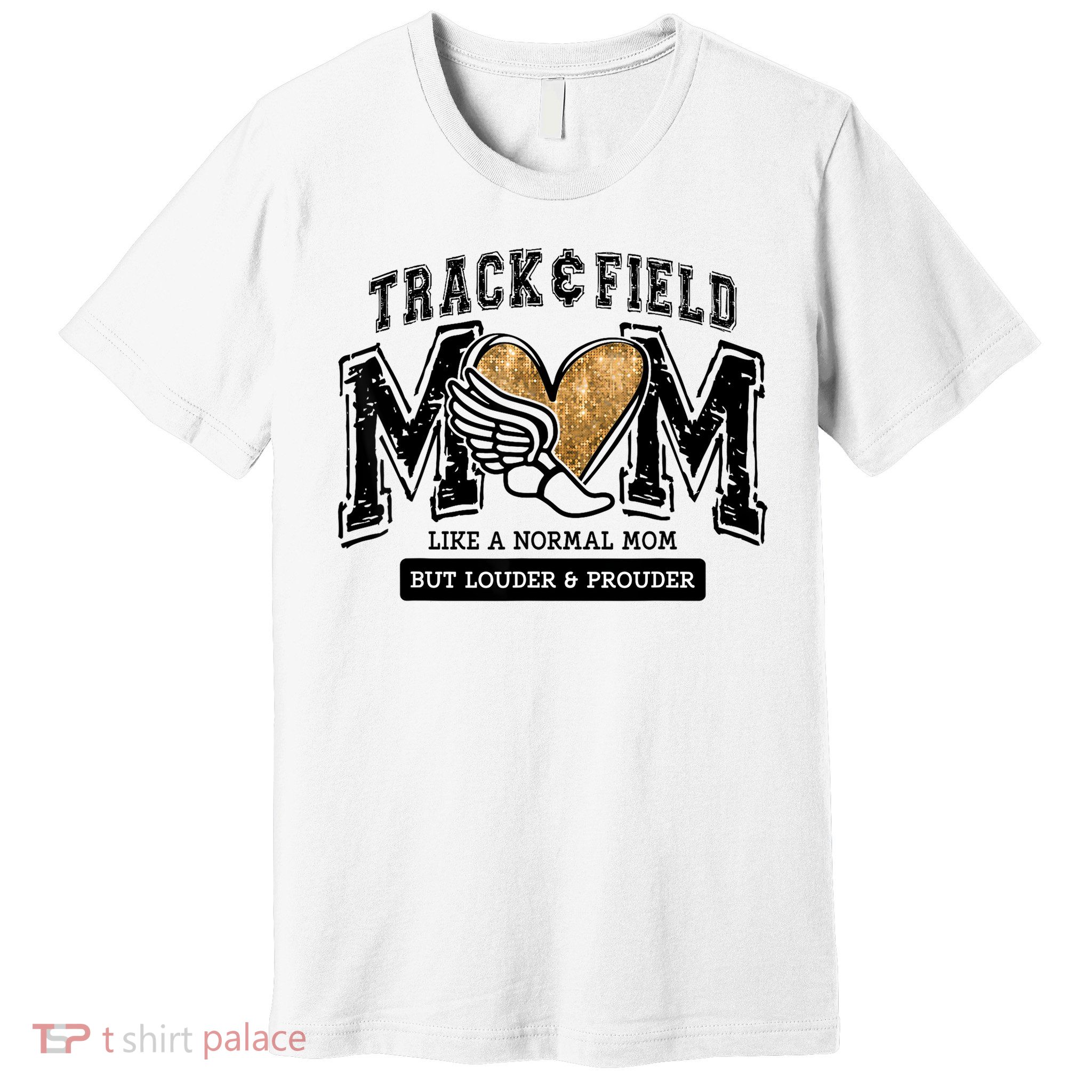 Loud Proud Track Mom Runner Track And Field Mama Premium T-Shirt