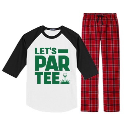 Lets Par Tee Golf Raglan Sleeve Pajama Set