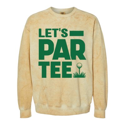 Lets Par Tee Golf Colorblast Crewneck Sweatshirt