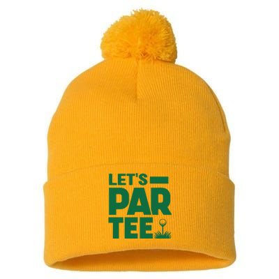 Lets Par Tee Golf Pom Pom 12in Knit Beanie