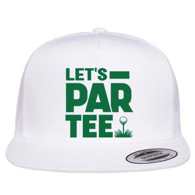 Lets Par Tee Golf Flat Bill Trucker Hat