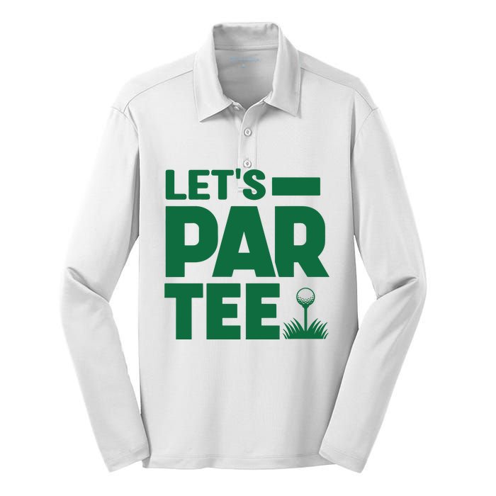 Lets Par Tee Golf Silk Touch Performance Long Sleeve Polo