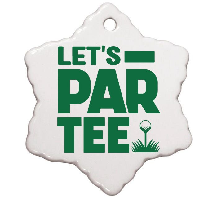 Lets Par Tee Golf Ceramic Star Ornament