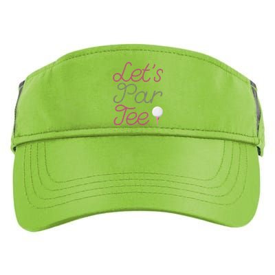 Lets Par Tee Funny Party Golf Adult Drive Performance Visor