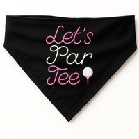 Lets Par Tee Funny Party Golf USA-Made Doggie Bandana