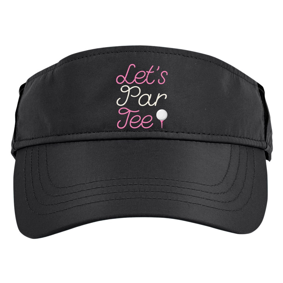 Lets Par Tee Funny Party Golf Adult Drive Performance Visor