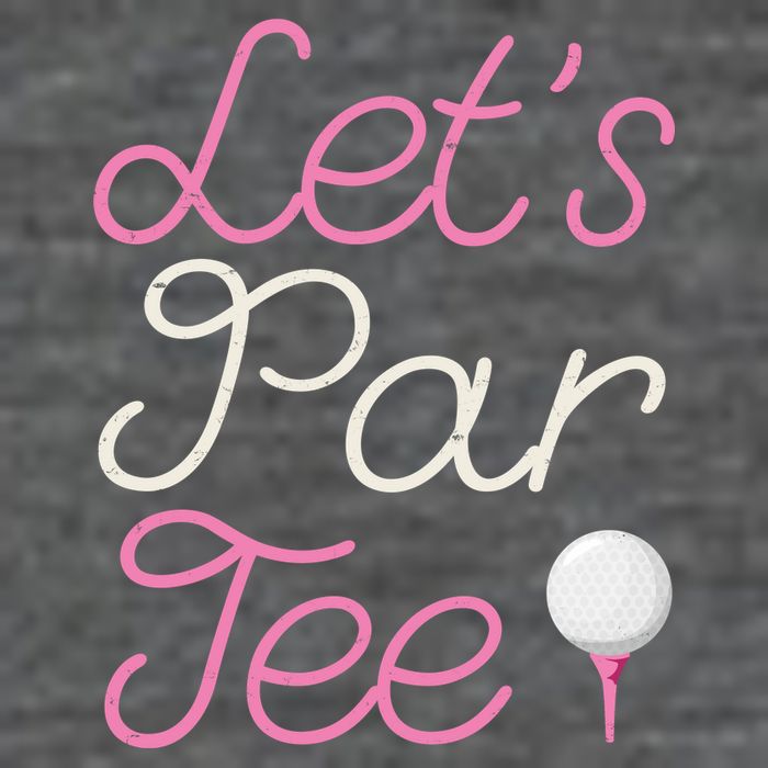 Lets Par Tee Funny Party Golf 7-Panel Snapback Hat