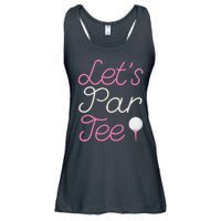 Lets Par Tee Funny Party Golf Ladies Essential Flowy Tank