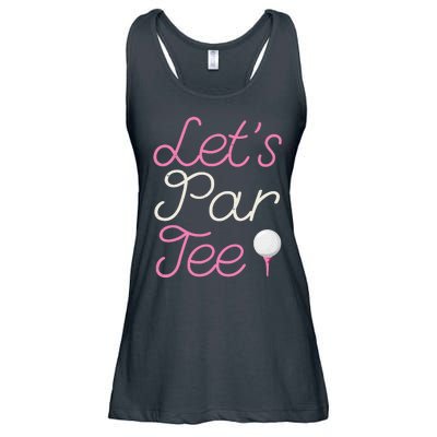 Lets Par Tee Funny Party Golf Ladies Essential Flowy Tank