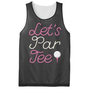 Lets Par Tee Funny Party Golf Mesh Reversible Basketball Jersey Tank