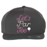 Lets Par Tee Funny Party Golf Wool Snapback Cap