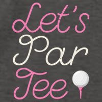 Lets Par Tee Funny Party Golf Vector Backpack