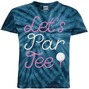 Lets Par Tee Funny Party Golf Kids Tie-Dye T-Shirt