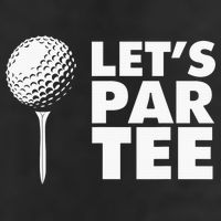 Lets Par Tee Funny Golf Lover Game Day 25L Jumbo Tote