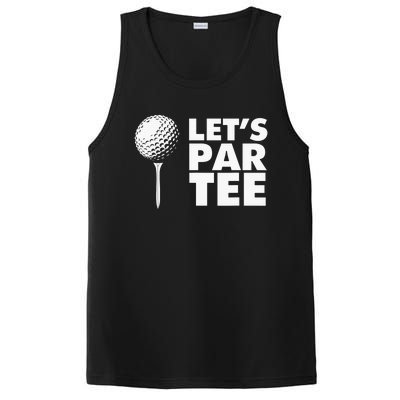 Lets Par Tee Funny Golf Lover Game Day PosiCharge Competitor Tank