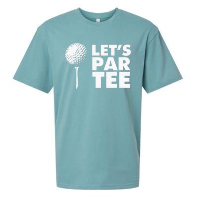 Lets Par Tee Funny Golf Lover Game Day Sueded Cloud Jersey T-Shirt