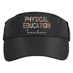 Leopard Pe Teacher Back to School Physical Education Teacher Adult Drive Performance Visor