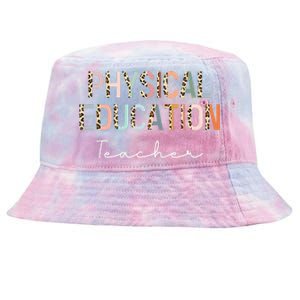 Leopard Pe Teacher Back to School Physical Education Teacher Tie-Dyed Bucket Hat