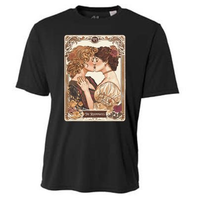 Lesbian Pride Tarot Card And They Were Roommates Cooling Performance Crew T-Shirt