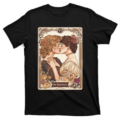 Lesbian Pride Tarot Card And They Were Roommates T-Shirt