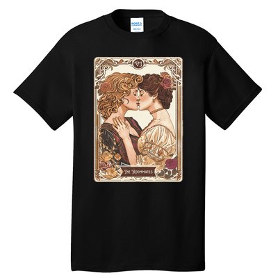 Lesbian Pride Tarot Card And They Were Roommates Tall T-Shirt