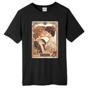 Lesbian Pride Tarot Card And They Were Roommates Tall Fusion ChromaSoft Performance T-Shirt