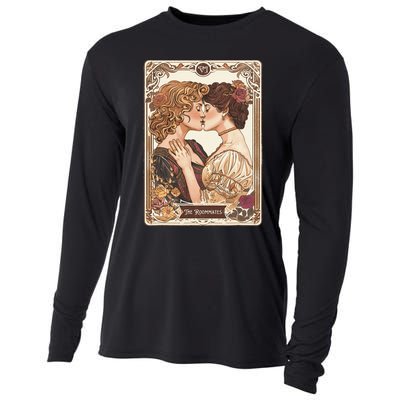 Lesbian Pride Tarot Card And They Were Roommates Cooling Performance Long Sleeve Crew