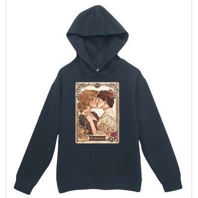 Lesbian Pride Tarot Card And They Were Roommates Urban Pullover Hoodie