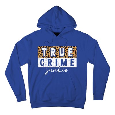 Leopard Print True Crime Podcast Junkie Lover Cute Gift Hoodie