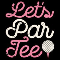 Let's Par Tee Funny Golf Golfer Girl Wo Party Team Drawstring Bag