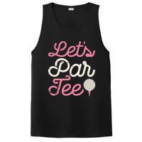 Let's Par Tee Funny Golf Golfer Girl Wo Party Team PosiCharge Competitor Tank