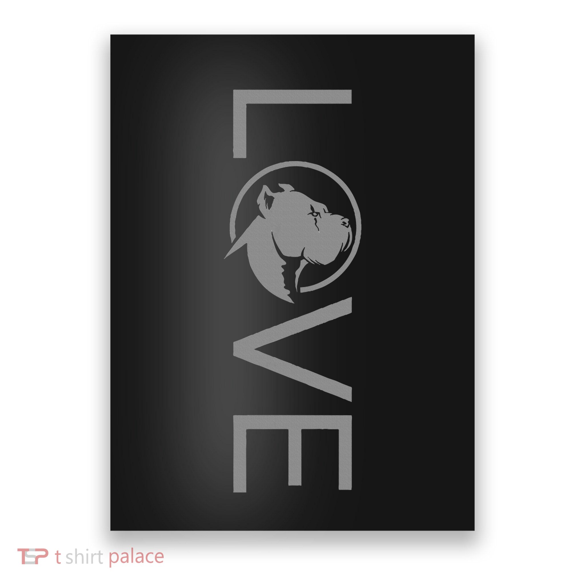 Love Pitbull Terrier Dog Apparel Pitbull Poster