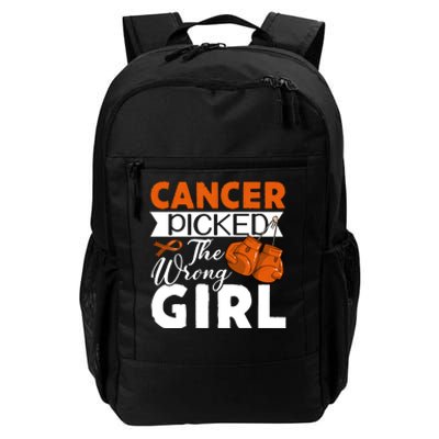 Leukemia Picked The Wrong Girl Daily Commute Backpack