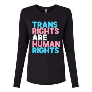 Lgbt Pride Tran Right Are Human Rights Womens Cotton Relaxed Long Sleeve T-Shirt