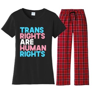 Lgbt Pride Tran Right Are Human Rights Women's Flannel Pajama Set