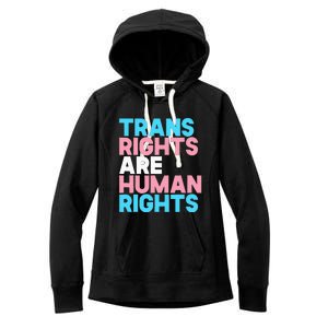 Lgbt Pride Tran Right Are Human Rights Women's Fleece Hoodie