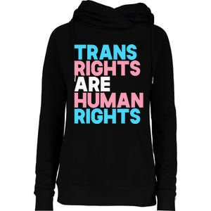 Lgbt Pride Tran Right Are Human Rights Womens Funnel Neck Pullover Hood