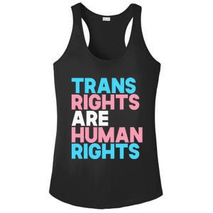 Lgbt Pride Tran Right Are Human Rights Ladies PosiCharge Competitor Racerback Tank