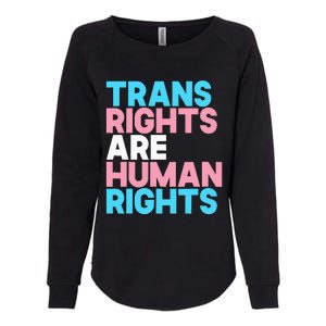 Lgbt Pride Tran Right Are Human Rights Womens California Wash Sweatshirt