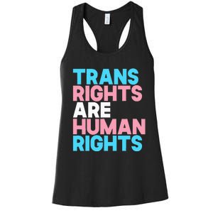 Lgbt Pride Tran Right Are Human Rights Women's Racerback Tank