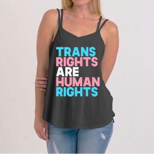 Lgbt Pride Tran Right Are Human Rights Women's Strappy Tank