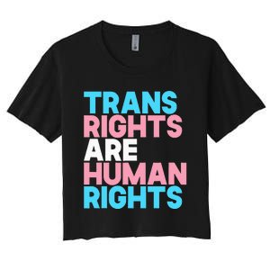 Lgbt Pride Tran Right Are Human Rights Women's Crop Top Tee