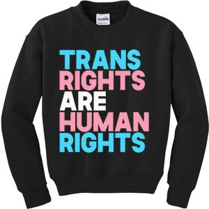 Lgbt Pride Tran Right Are Human Rights Kids Sweatshirt