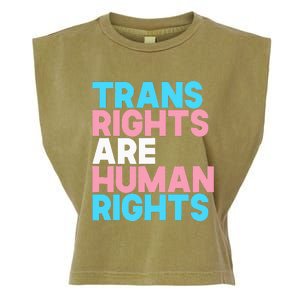 Lgbt Pride Tran Right Are Human Rights Garment-Dyed Women's Muscle Tee