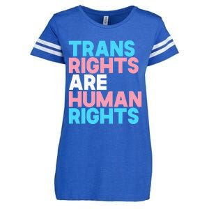 Lgbt Pride Tran Right Are Human Rights Enza Ladies Jersey Football T-Shirt