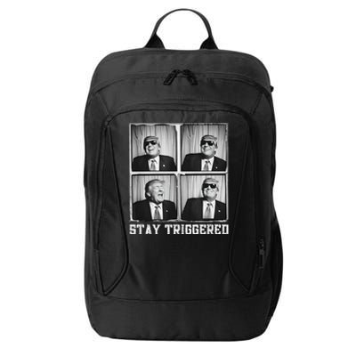 Laughing President Trump Photobooth Stay Triggered City Backpack