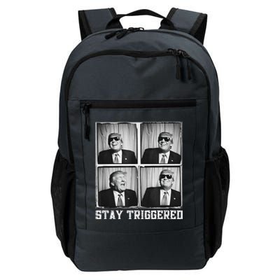 Laughing President Trump Photobooth Stay Triggered Daily Commute Backpack