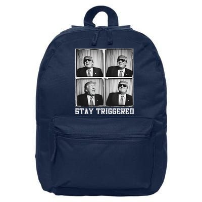 Laughing President Trump Photobooth Stay Triggered 16 in Basic Backpack