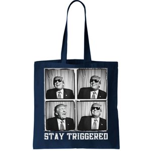 Laughing President Trump Photobooth Stay Triggered Tote Bag